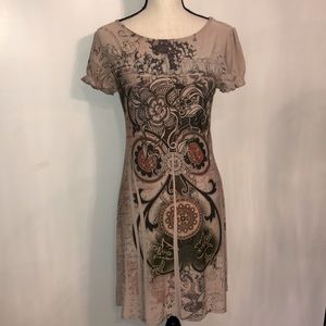 Fave’ Tattoo stretch dress fits M or L